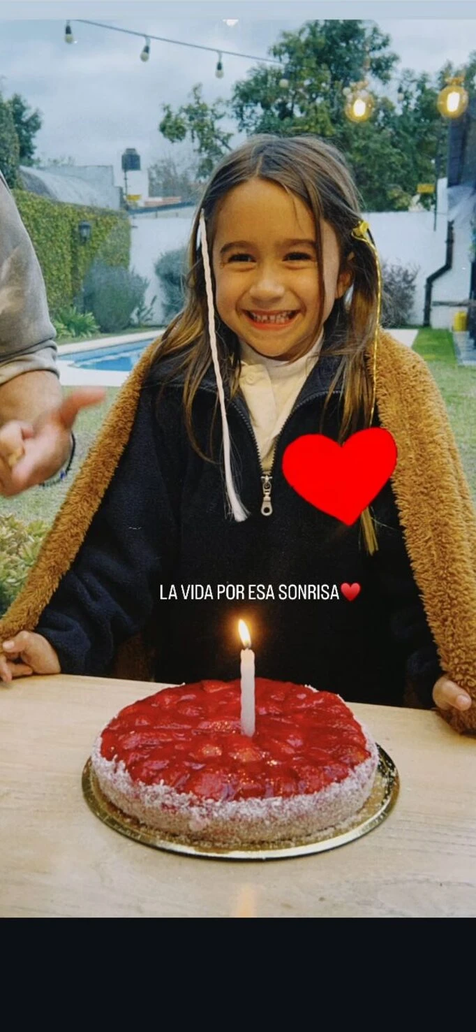 Brenda Gandini le dedicó un tierno mensaje a su hija, Alfonsina, en su cumpleaños de 7