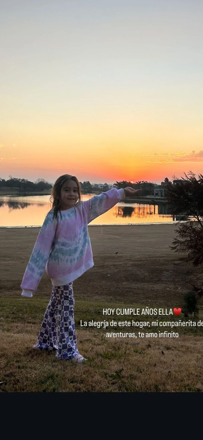 Brenda Gandini le dedicó un tierno mensaje a su hija, Alfonsina, en su cumpleaños de 7