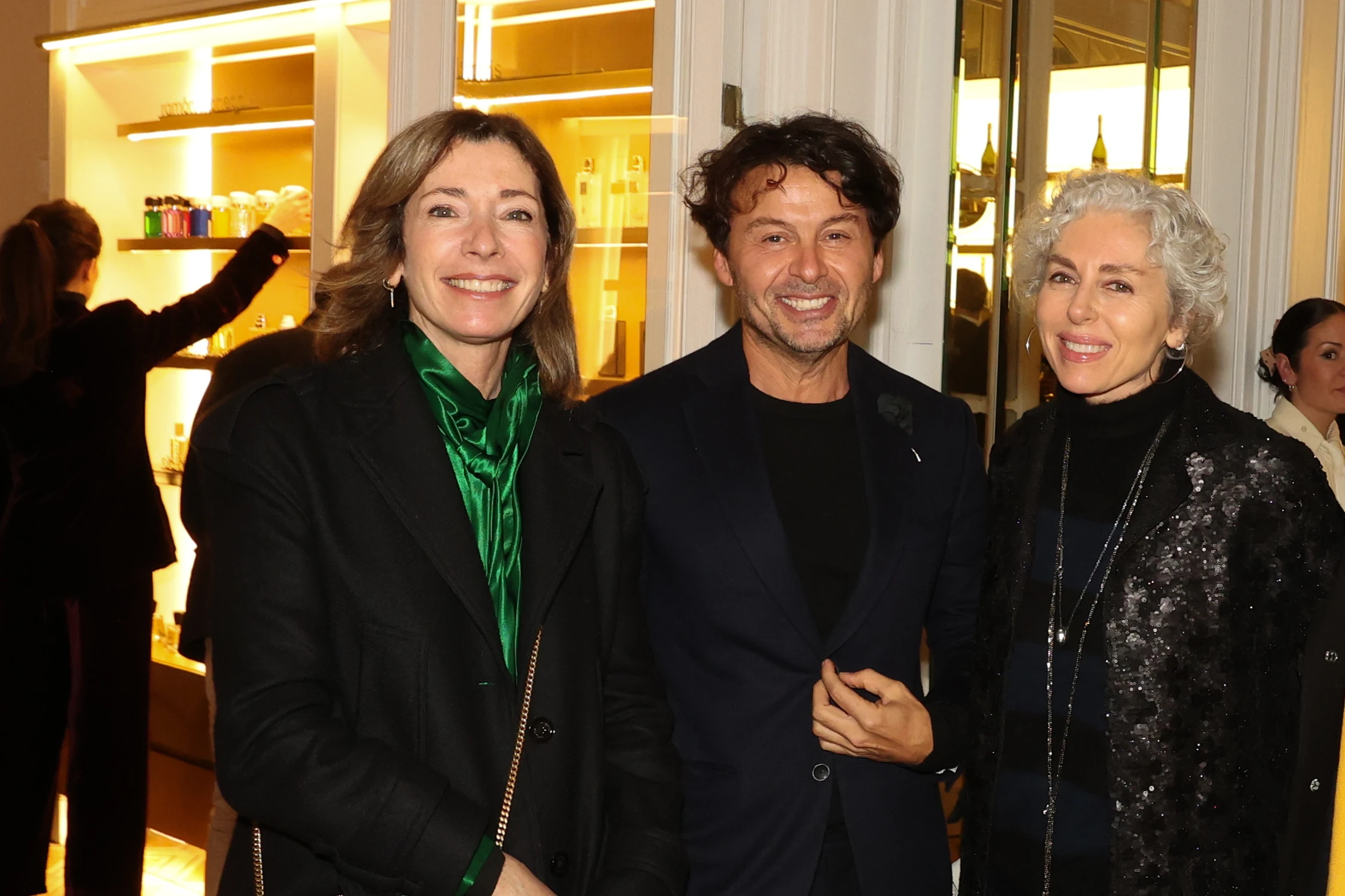 Jaqueline Parisier, Walter Diamante y Gaby Herbstein