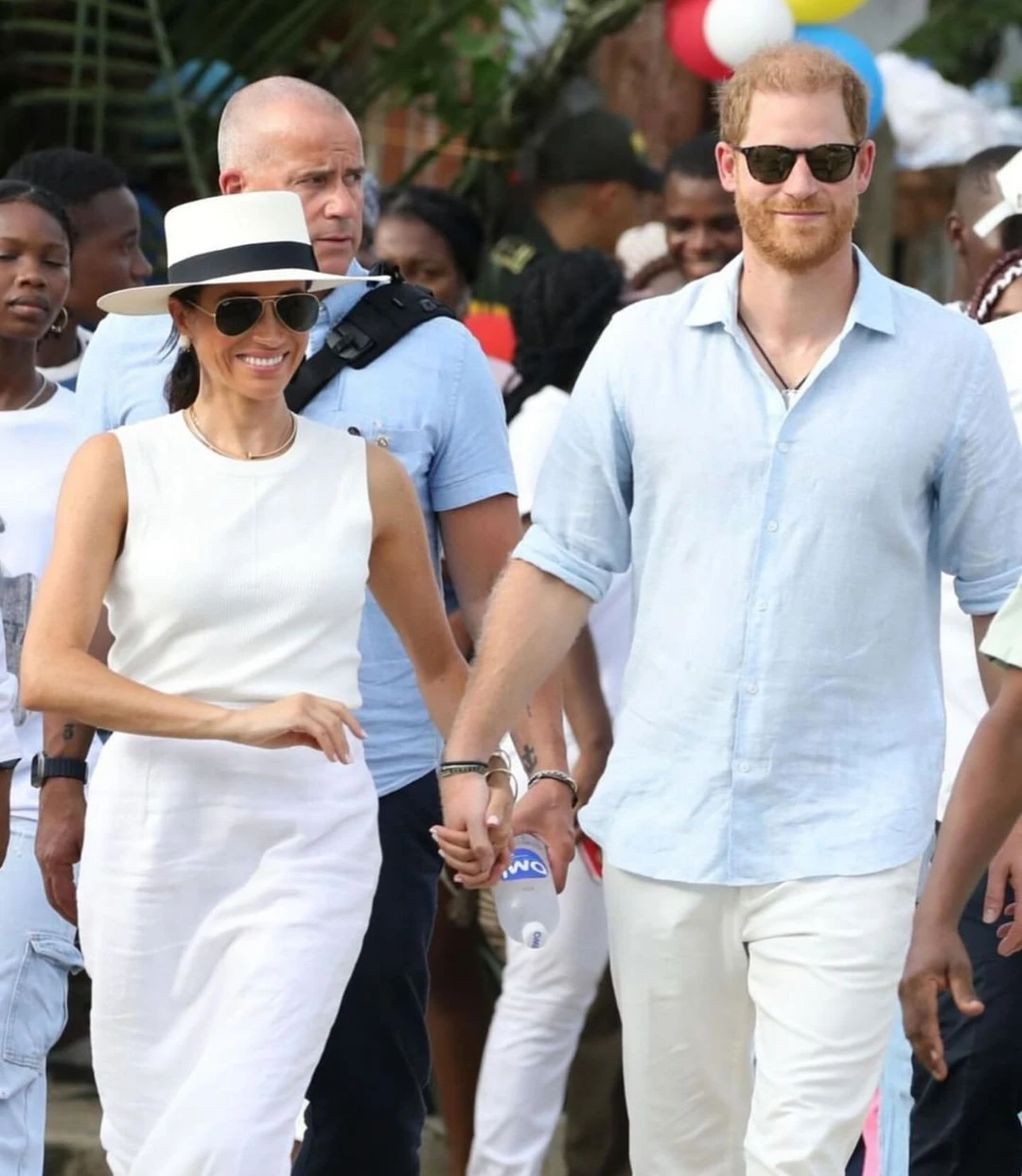 El príncipe Harry y Meghan Markle sorprendieron bailando salsa en Colombia