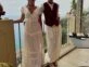 Gaby Alvarez y esposa en el hotel Metropole de Taormina, Italia