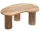 Mesa ratona rústica de madera cruda