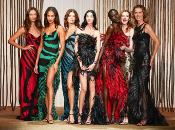 Top models homenajean a Roberto Cavalli