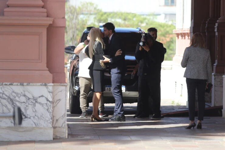 Las fotos de Susana llegando a la Casa Rosada para entrevistar a Milei