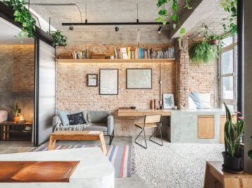 Un departamento estilo industrial repleto de tendencias deco