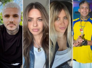 La China Suárez, Wanda Nara, L Gante y Mauro Icardi se cruzaron: qué pasó