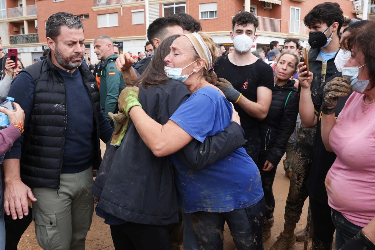 Letizia en la zona del desastre de la DANA