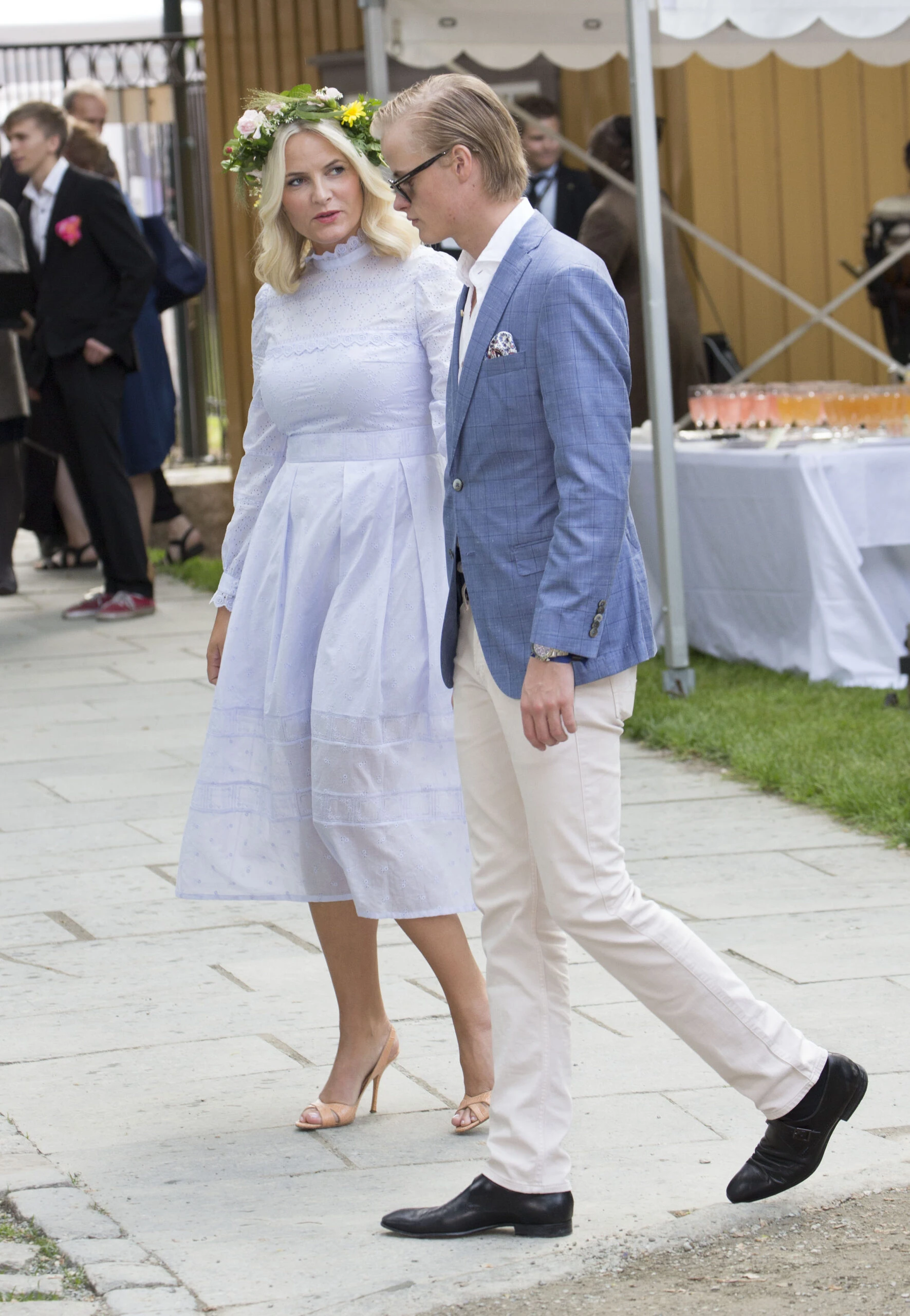 Mette Marit con su hijo Marius