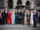 Valeria Mazza y otros famosos en la puerta de la iglesia