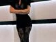 Nicole Neumann y su look de encaje negro de alto impacto