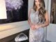 El look color plata de Pampita en una gala