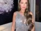 El look color plata de Pampita en una gala