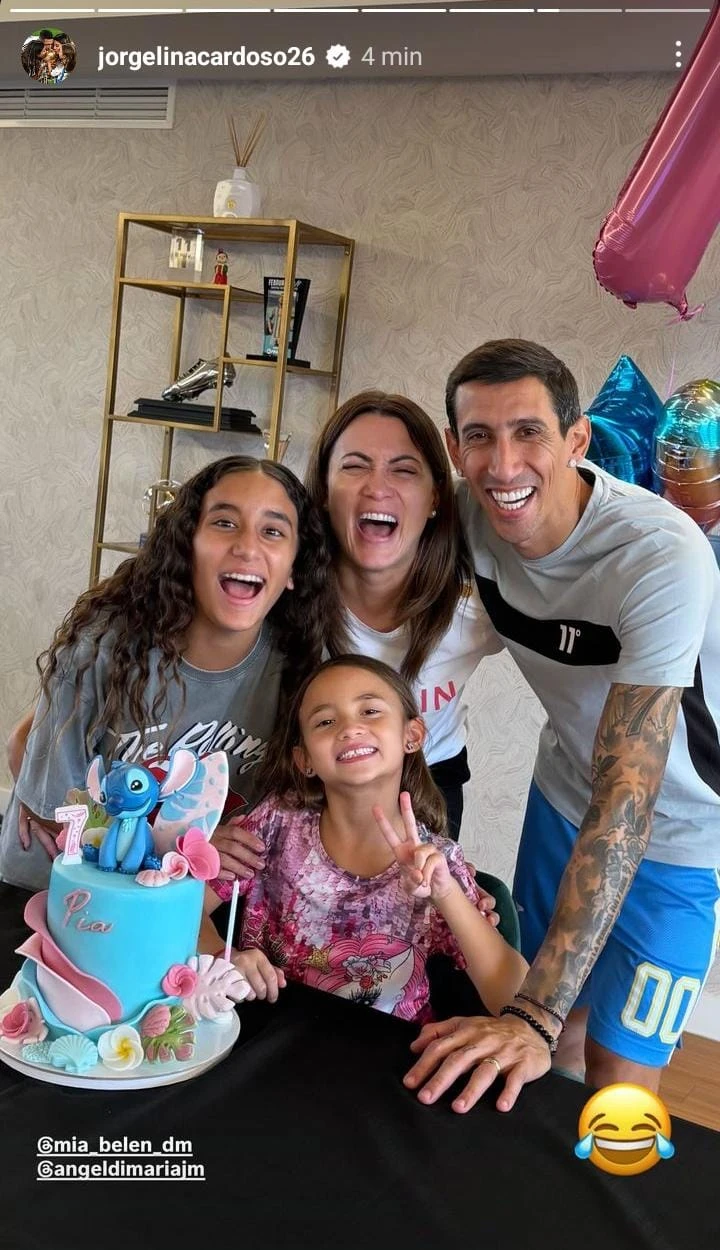 Cumple de Pía, hija de Ángel Di María