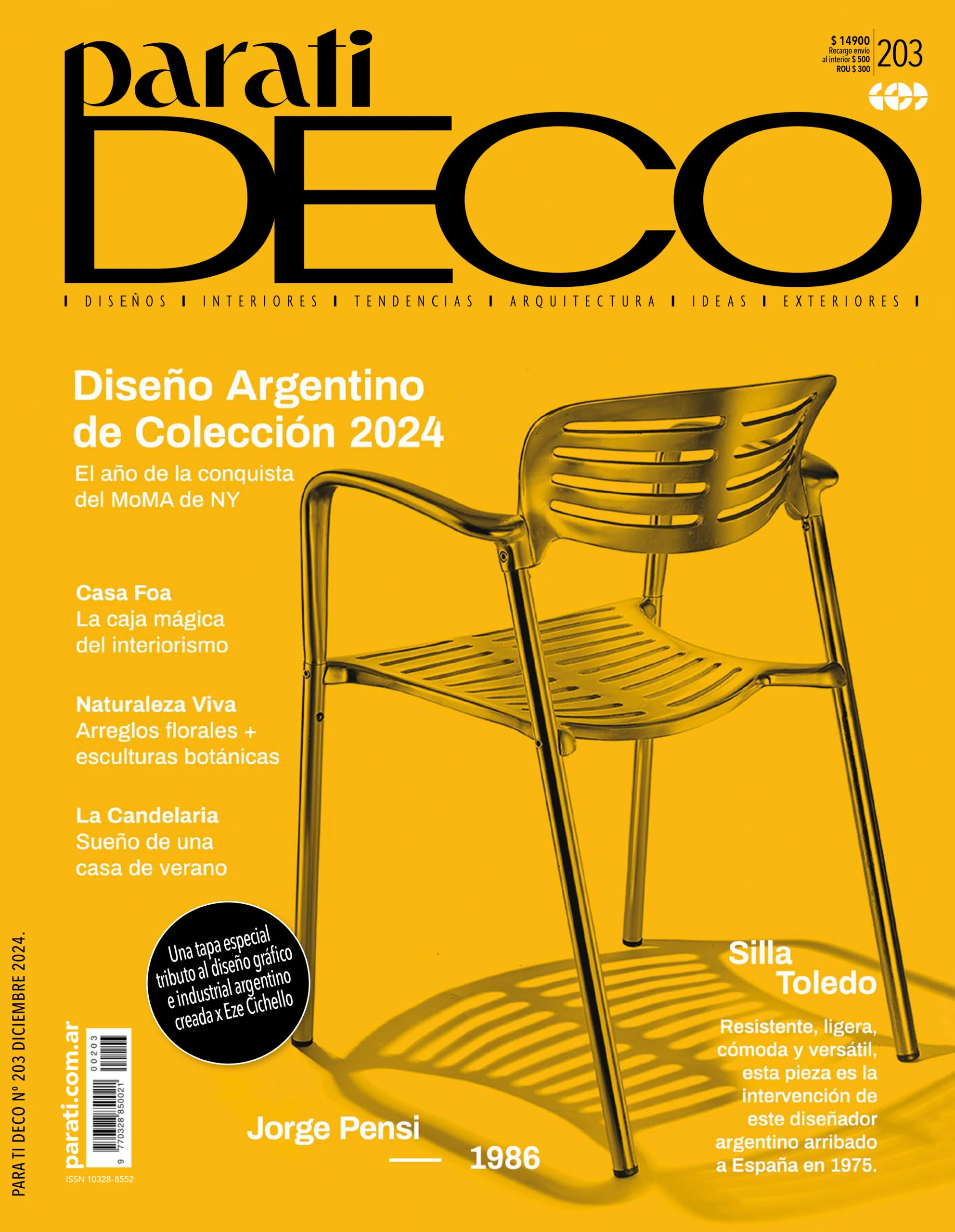 La tapa de la edición impresa de fin de año 2024 de para ti DECO. 