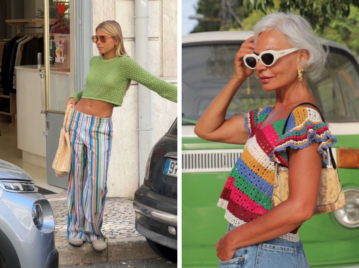 5 looks con suéteres de hilo, la prenda "de abrigo" del verano