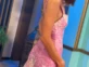 El look de Juana Viale en la mesaza