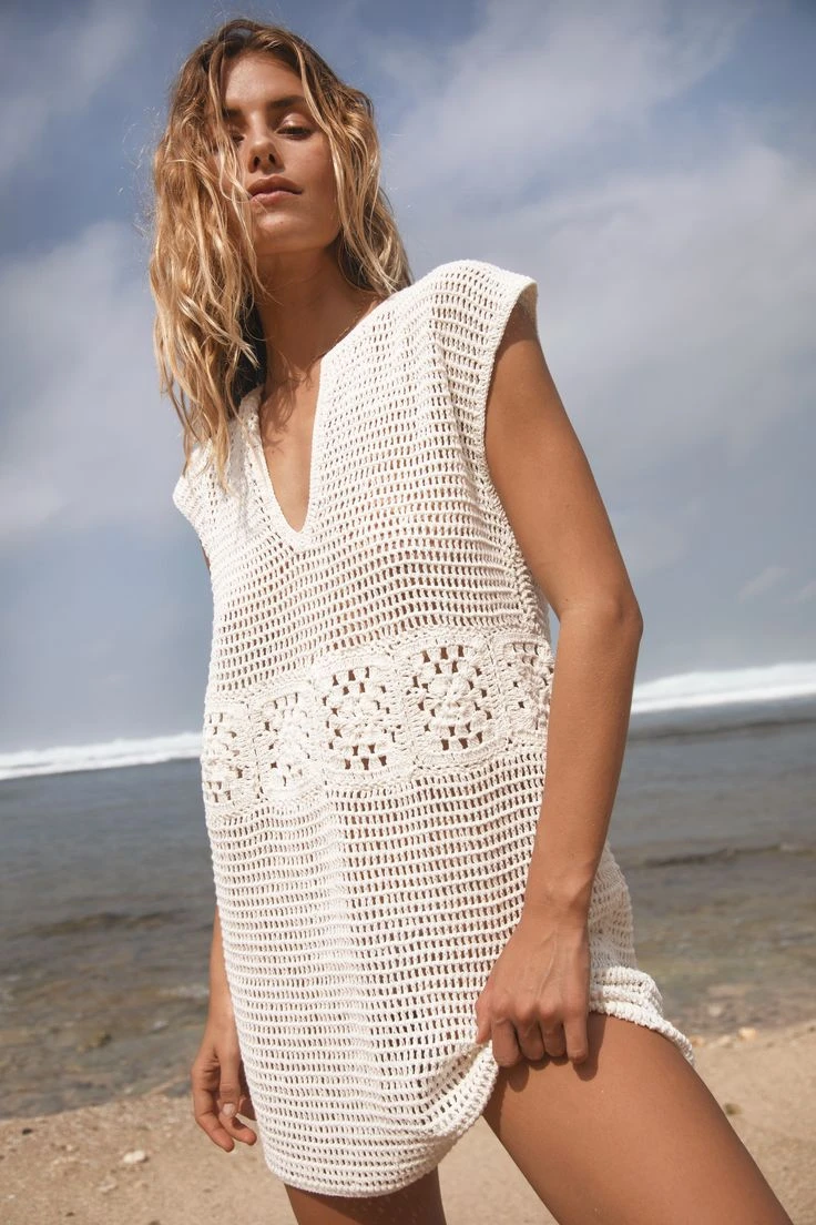 Vestido de crochet