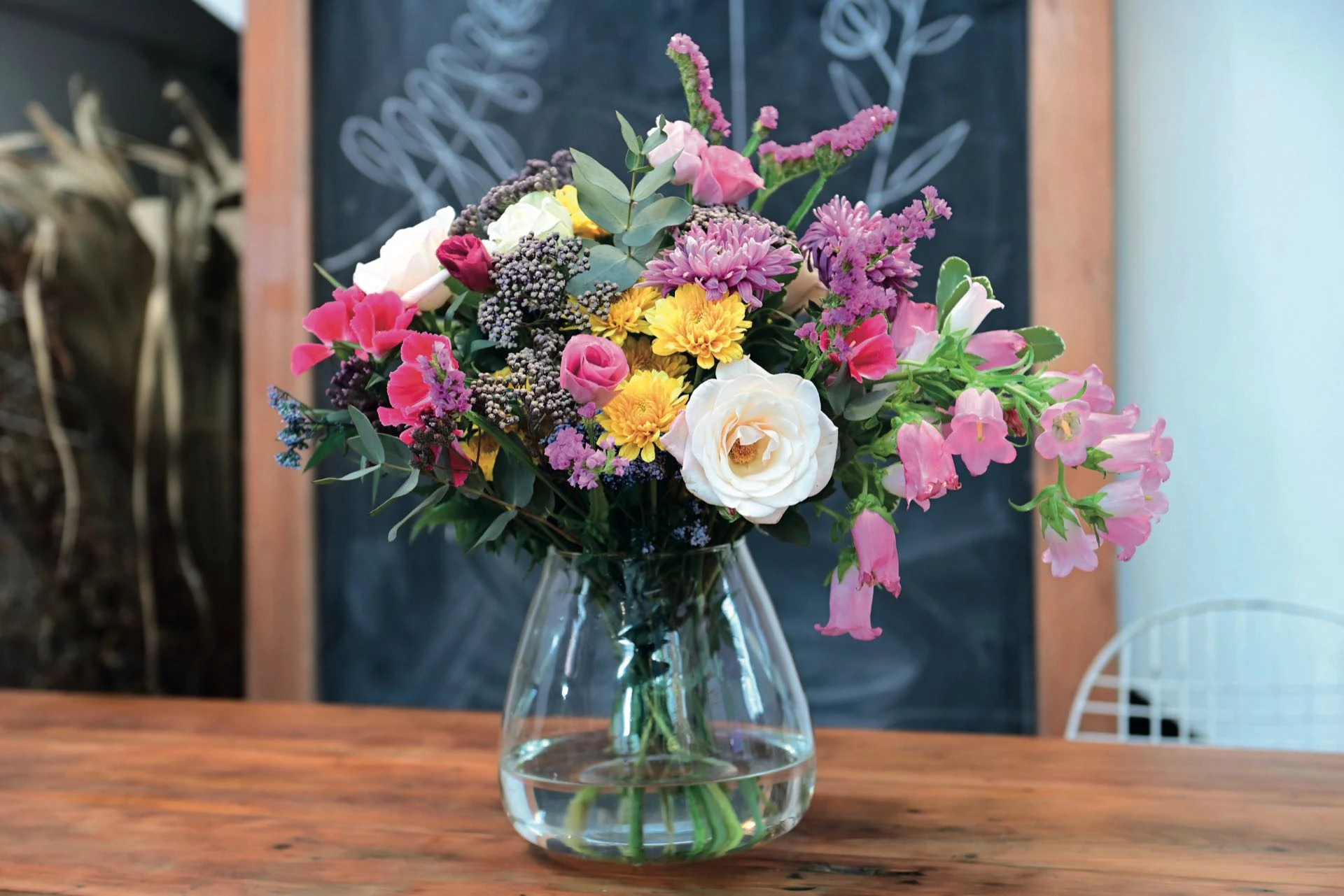 Un bouquet que irradia alegría y dinamismo. 