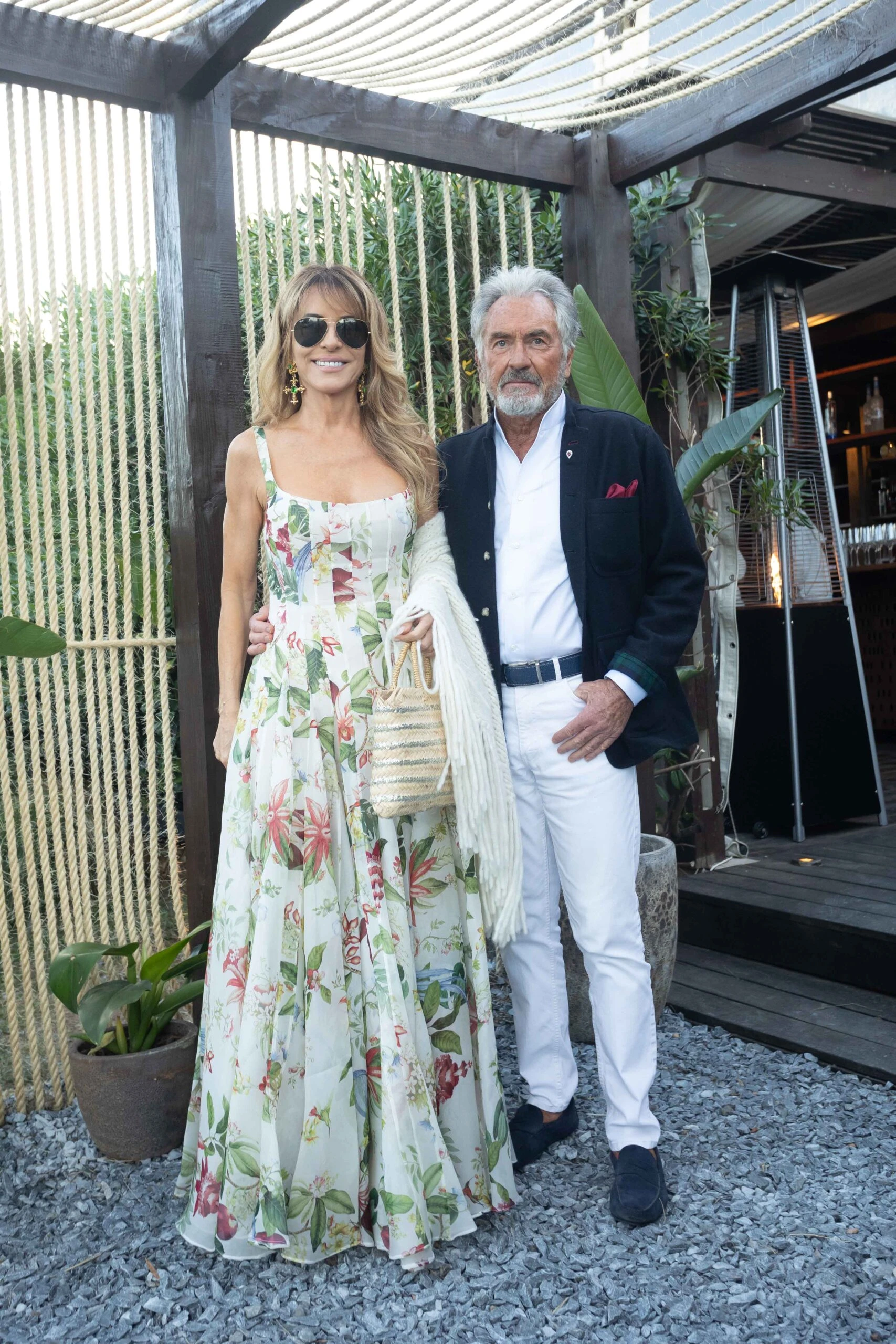 Patricia Della Giovampaola y su marido Jean-Paul Enthoven en el evento de Tuket Vintage