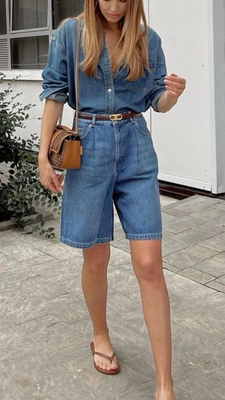 Como Flor de la V: looks total denim para llevar de vacaciones