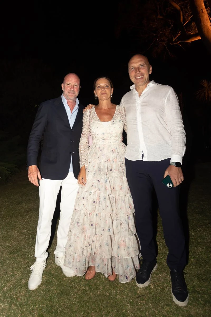 Giuseppe Cipriani con Virginia y Pablo Cervieri Monsuarez