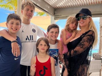 Wanda Nara y sus hijos