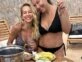 Daniela y Luisana Lopilato con snacks saludables 