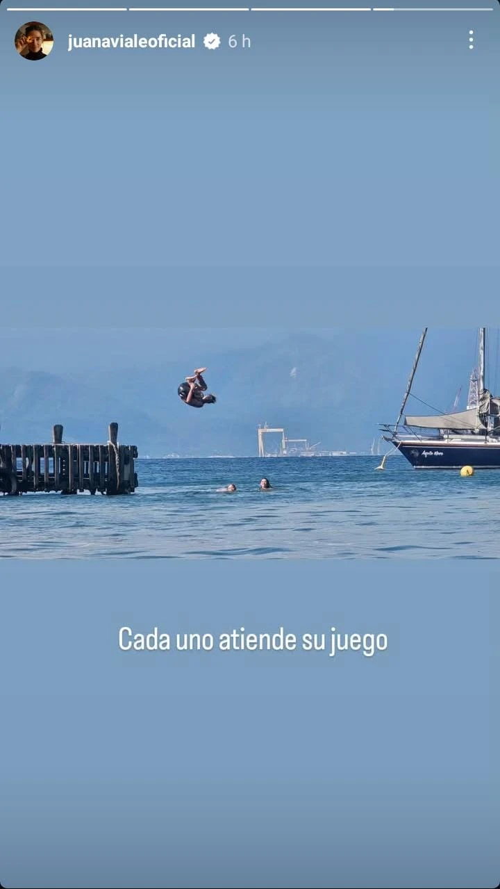 Juana mostró una de las actividades que hacen en la playa. Fotos: Ig.